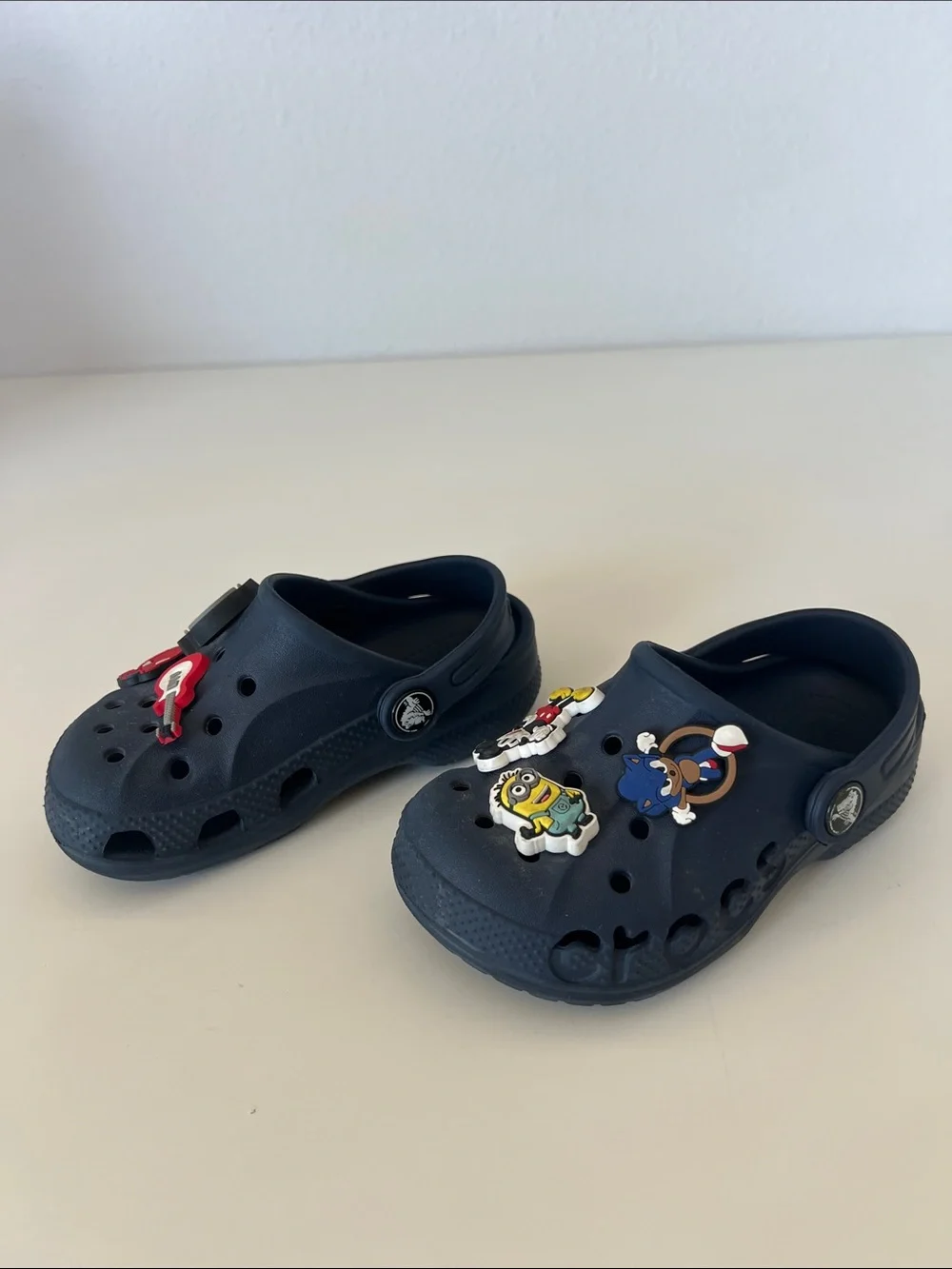 Kids Navy Crocs Clog with Fun Charms